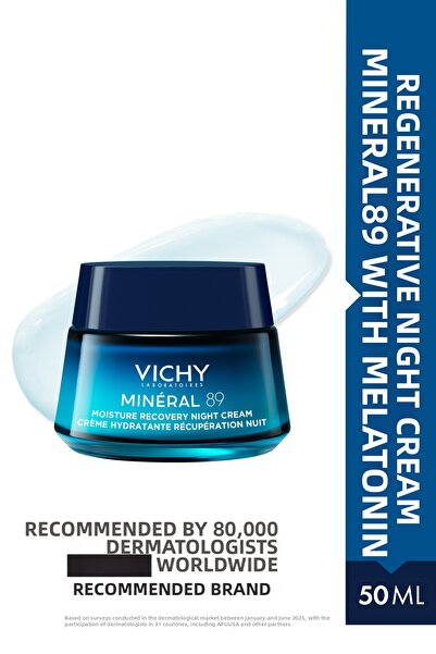 Vichy Regenerating Night Cream Containing Mineral 89 Melatonin