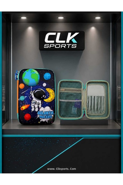 CLK SPORTS حقيبة أقلام كبيرة الحجم من فيكس بوينت إيفا - مغامرة جالاكتيك