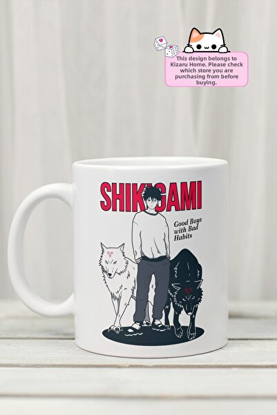 Kizaru Home Jujutsu Kaisen - كوب من البورسلين مطبوع عليه تصميم Fushiguro Megu...