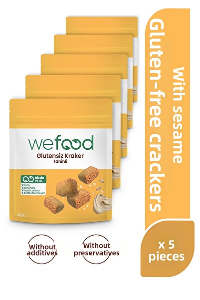 Wefood بسكويت الطحينة 40 جرام، عبوة من 5 قطع