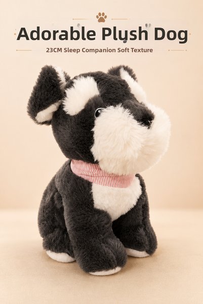 YILDIRIM OYUNCAK Cute Plush Dog 23cm – Ultra Soft Textured Cuddle Companion S...