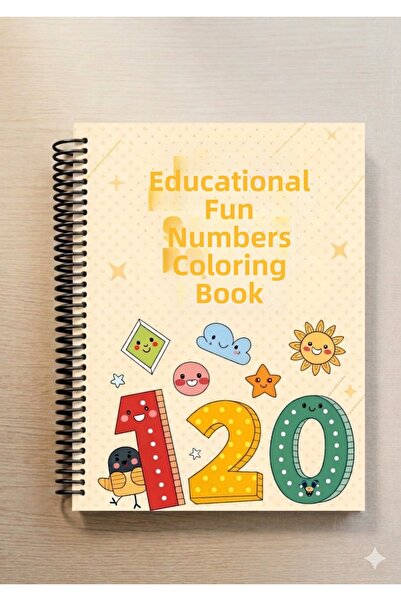 elviano Fun Educational Children's Number Coloring Notebook