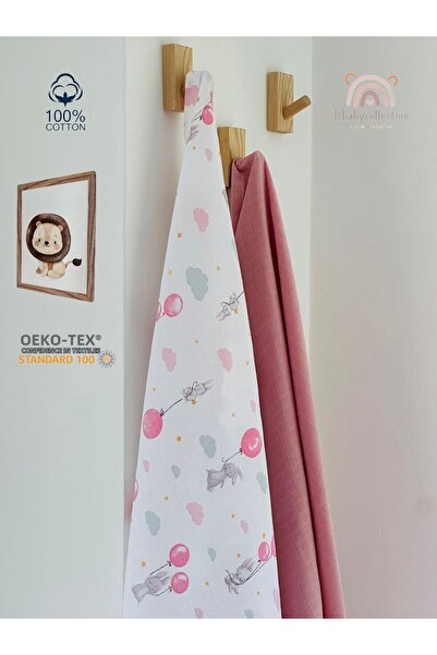 Fulya Tuhafiye 100% Cotton 2-Piece Muslin Baby Blanket Set Oeko-Tex Certified...