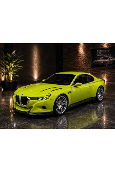 scntoys Bmw 3.0 Csl Diecast Model Car 1:24 Scale Bmw 3.0 Csl Green Car