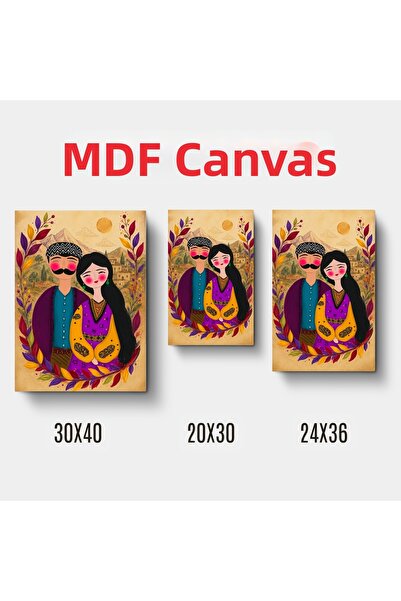 ZERYA Mem û Zin Purple Blue Motiv floral Design decorativ de perete din lemn ...