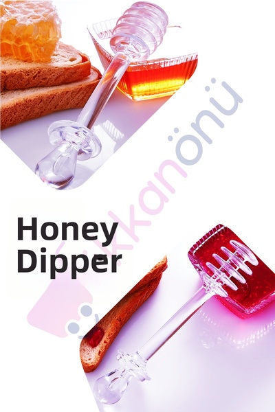 Dükkanönü ملعقة عسل ومربى كريستال أكريليك Kp-125