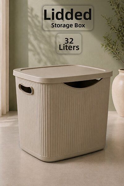Meleni Home 32Lt Multi-Purpose Storage Box - Decorative In-Cabinet Organizer ...