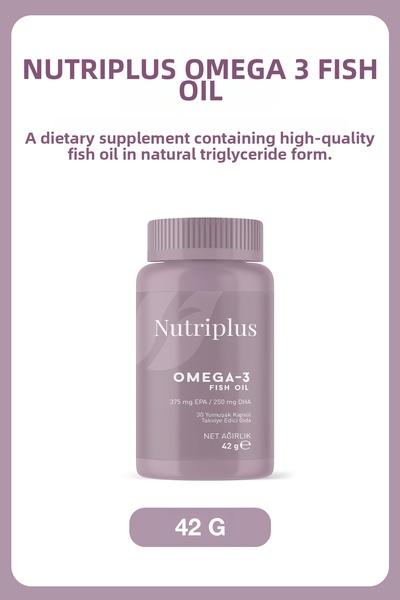 Farmasi Nutriplus Omega 3 زيت السمك 30 كبسولة ناعمة