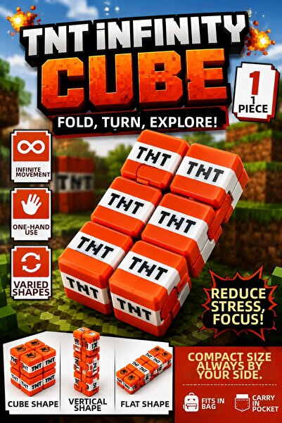 OpenCity Infinity Cube Infinite Cube Moving Stress Cube Foldable Fidget Toy 1...