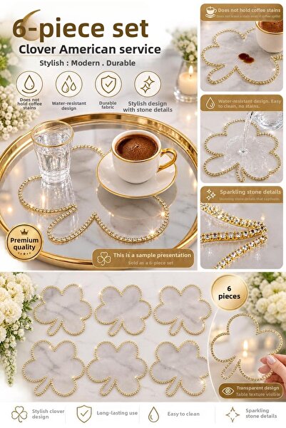 EKOSEHOME 6-Piece Luxury Presentation Napkins