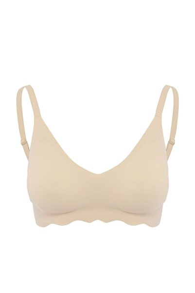 Trendyol Collection Ten Single Micro Flat Throw-On Cup Bralette Bra Thmss26Su...