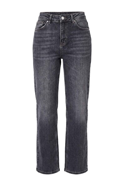 Trendyol Collection Premium Anthracite Low Stretch Regular Waist Slim Straigh...