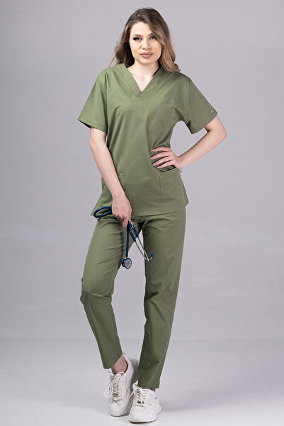 OEM Costum medical premium NEW COOL pentru femei, kaki
