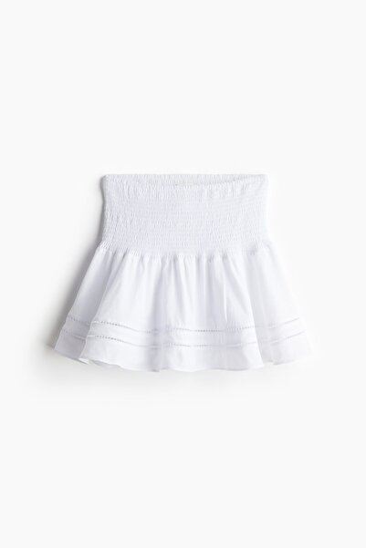 H&M Beli Büzgülü Mini Etek