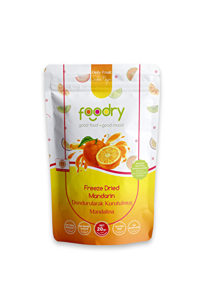 Foodry Freeze-Dry Mandalina (Freeze Dried Mandarin) | Dondurularak Kurutulmuş...