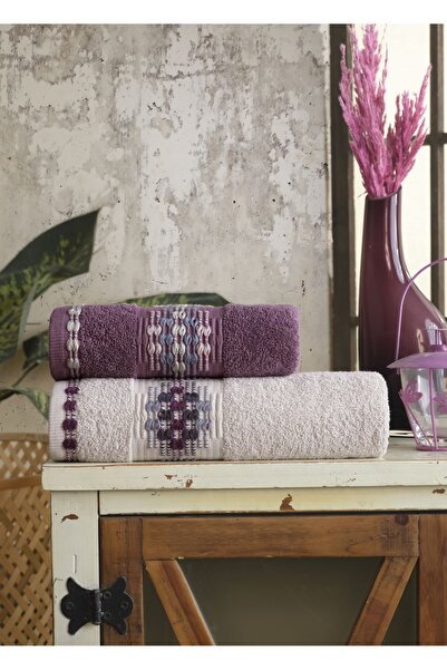 Dantela KOD-8931 KOD-8961 2'Lİ PAMUK HAVLU SETİ 50x90 - 85x150