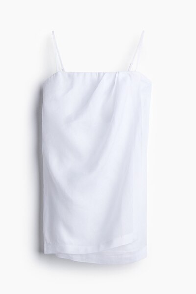 H&M Keten Bandeau Elbise