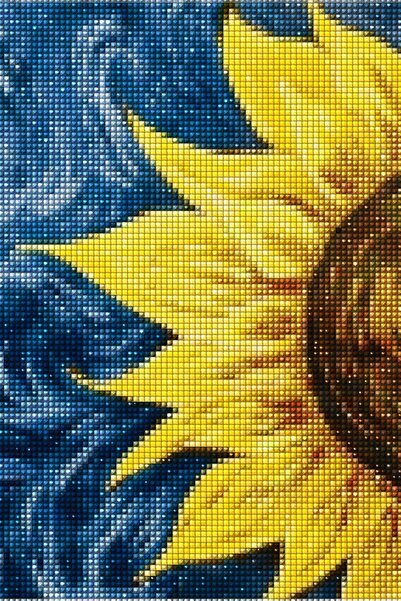 MAXİ Ayçiçeği - Diamond Painting, Elmaslı Goblen, Mozaik Tablo, 5d Elmas Moza...