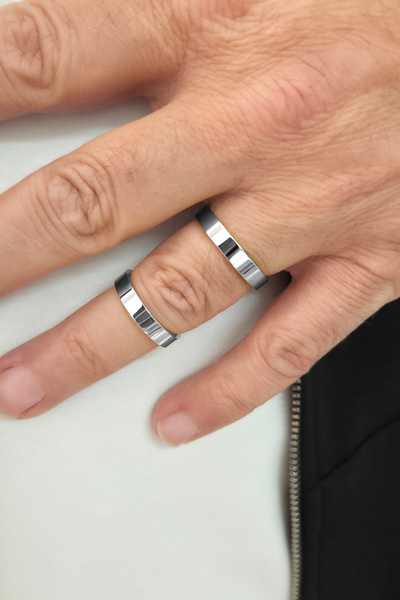 Love Me Yeni Model Asla Kararmaz Mücevher Kalitesinde 4mm Parlak Beyaz Renk D...