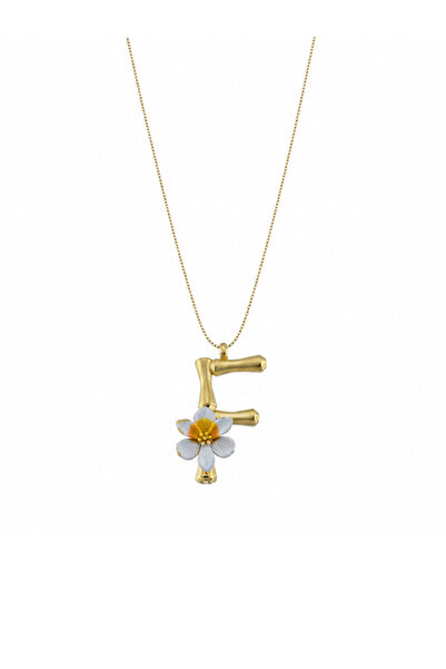 SESERA Blossom Letter F Harfi Frezya Kolye