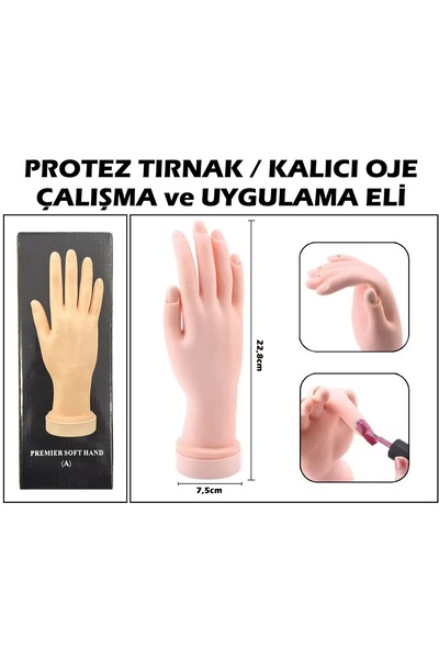 coloxo master series Protez Tırnak Eğitim Eli