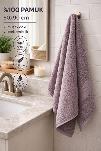 vanillasoft Prosop de mână și față Vanilla 50 x 90, 100% bumbac, cu absorbție...