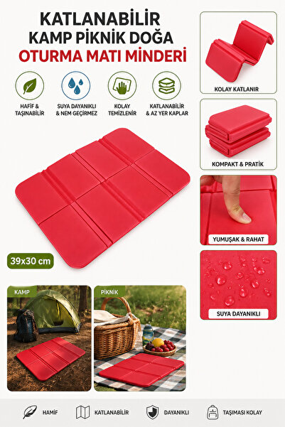 CIWAA Katlanabilir Kamp Piknik Doğa Oturma Matı Minderi 39x30 Cm