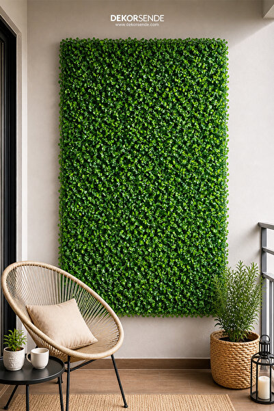 Dekorsende Yapay Çim Plaka Şimşir Model 2 40x60 cm Eko