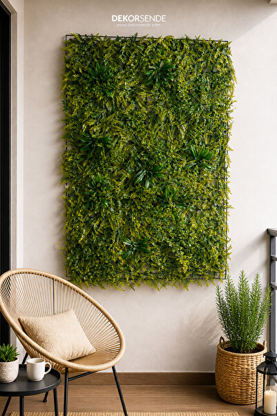 Dekorsende Yapay Çim Plaka Panjur 40x60 Cm