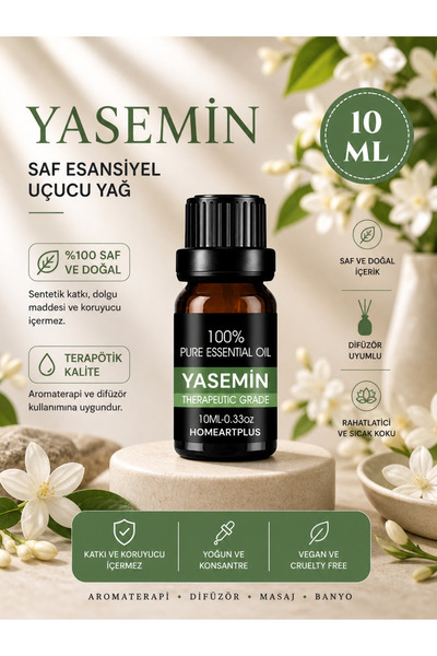 homeartplus Yasemin Esansiyel Uçucu Koku Yağı Difüzör Esansı Buhurdanlık Yağı...