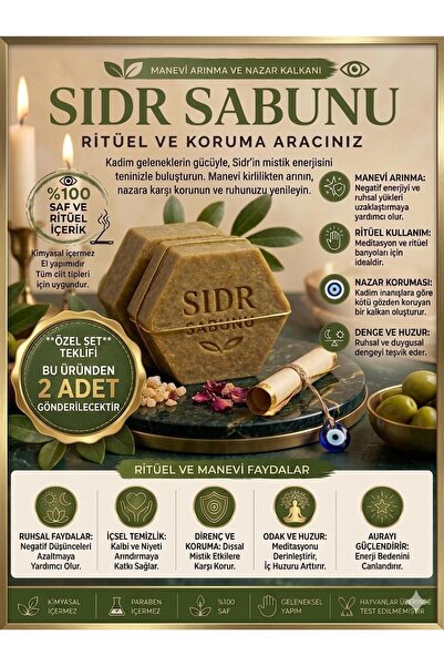 Venüs Tarot %100 Saf Sidr Sabunu | Doğal Arınma & Koruma