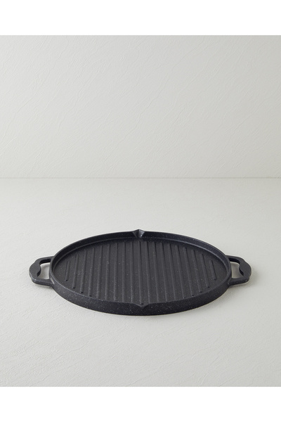 English Home Savor Premium Yuvarlak Grill Tava 34 cm Siyah