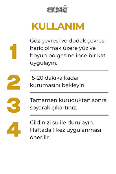 Ersağ Peel-Off Gold Mask 150 ml