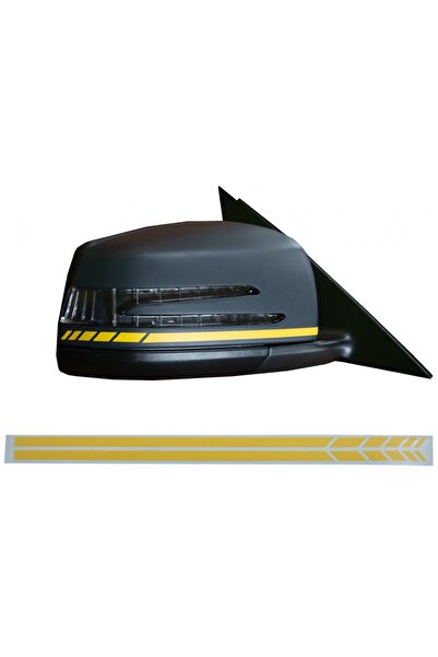 tuningset Autocolant Oglindă Galben Mat compatibil cu Mercedes Coupe C238 A B...