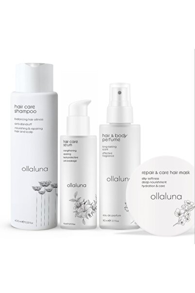 ollaluna Hair Shampoo & Saç Serumu & Body Perfume & Hair Mask