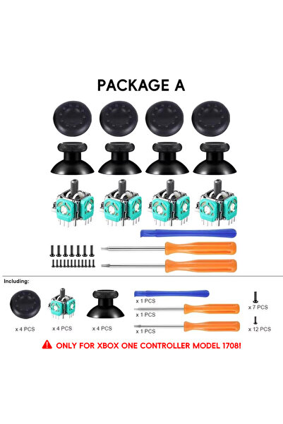 choice2 1708-PK A Replacement Analog Joystick Stick Module for Xbox One / Xbo...