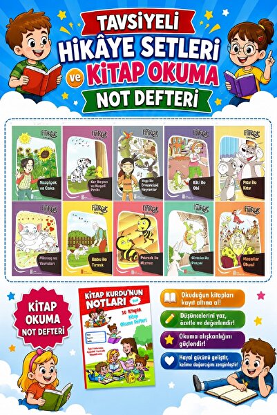 Ata Yayıncılık 1.ve 2.sınıflar Için Pıtırcık Öykü Dizisi + Kitap Okuma Not De...
