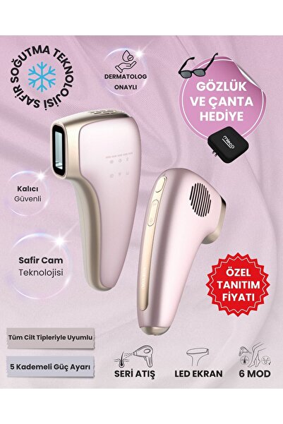 Mieco Safir Soğutma Özellikli ipl Lazer Epilasyon Aleti (Safir Cam)-Rosegold ...