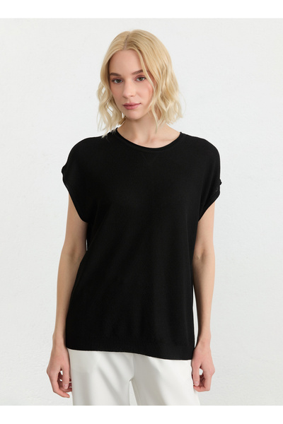 Selen Siyah Kadın Bluz 26YSL8349