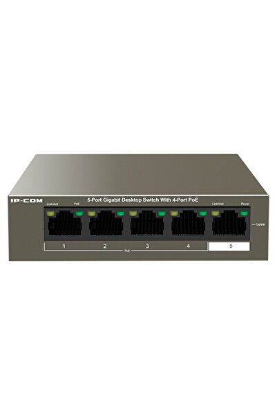 IP-COM Switch cu 4 porturi Gigabit PoE, 1 port Gigabit RJ45 - G1105P-4-63W