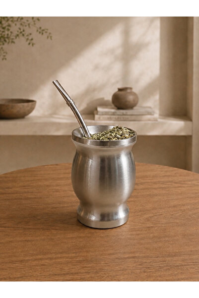 Ybera Mate Çayı Mate Çayı İçin Çift Cidarlı Paslanmaz Çelik Kupa