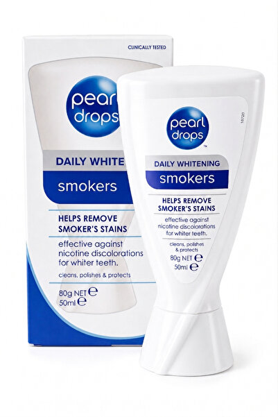 Pearl Drops Smokers - Sigara İçenler İçin Leke Çıkarıcı Jel Diş Macunu, Nikot...