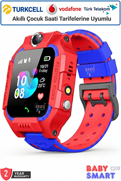 BabySmart Q19 LBS Konumlu Akıllı Çocuk Takip Saati - Sim Kartlı Arama, Kamera...