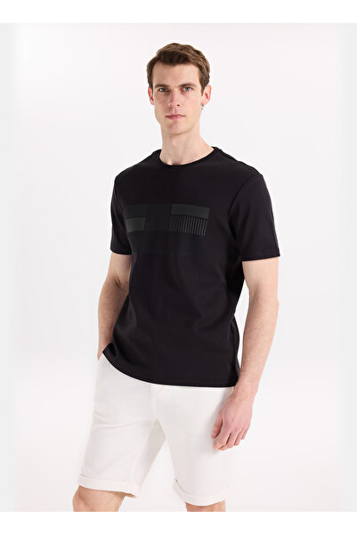 Fabrika Siyah Erkek Relaxed Baskılı T-Shirt F6SM-TST 2010
