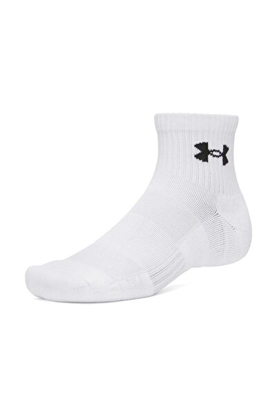 Under Armour Beyaz Unisex Çorap 6009686-101 UA 3PK Qtr