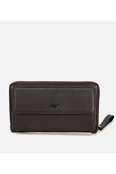 Hotiç Men's Leather Brown Handbag