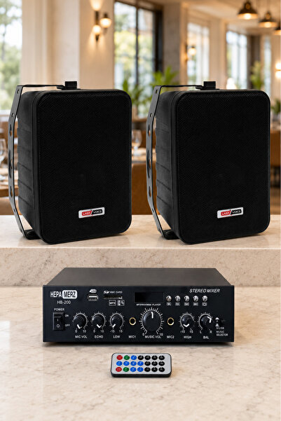 Lastvoice Ekonomi Wall Paket-2b Anfi Ve Duvar Hoparlörü Seti (1 ANFİ 2 HOPARLÖR)