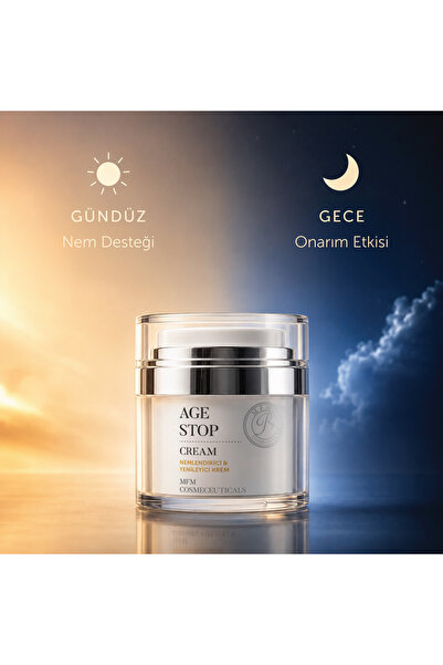 MFM COSMECEUTICALS MFM Nutra Age Stop Gündüz-Gece, Göz Çevresi Nemlendiricili Yaşlanma Karşıtı Krem - 50 ml
