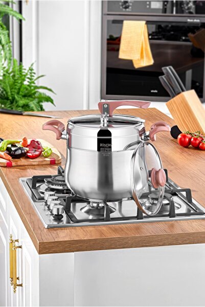 Bonera Special Paslanmaz Çelik İndüksiyon Ocak Uyumlu Düdüklü Tencere 10 Lt C...