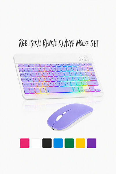 EHZ TEKNOLOJİ IPad Xiaomi Samsung Huawei Tablet Laptop Uyumlu Renkli Bluetoot...